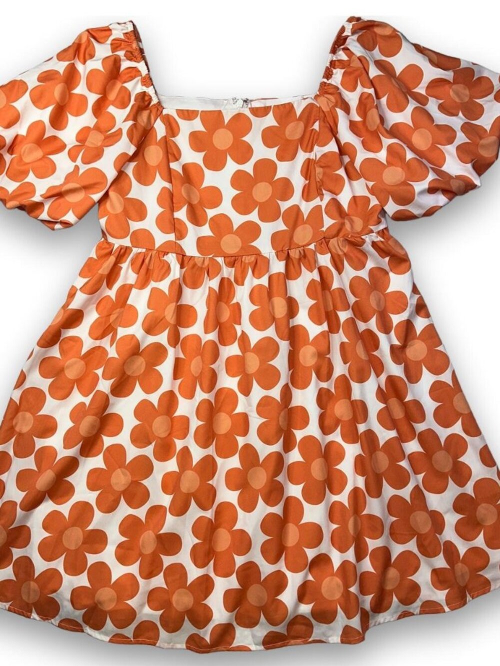 NWT Bibi Orange Floral Dress Size Large